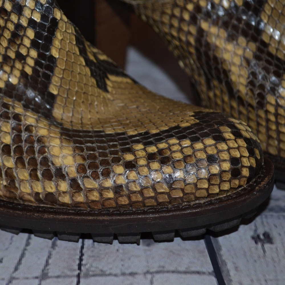 Rocco P. Vero Cuoio Python Snake Boot Vintage 37.5 - image 4